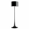 * Classical Flos Spun Light F Floor Lamp, Glossy Black Floor Lamps